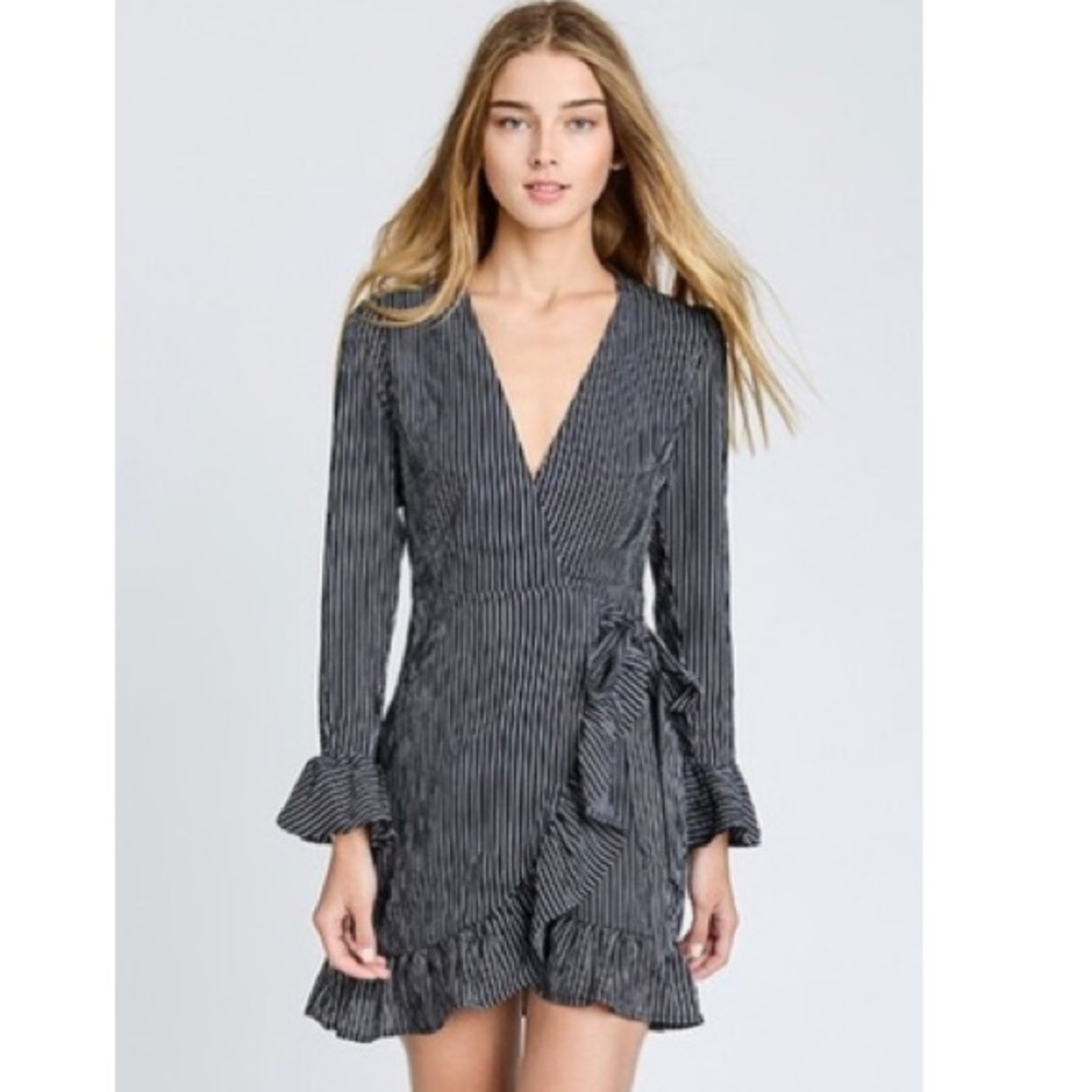 Striped Wrap Dress
